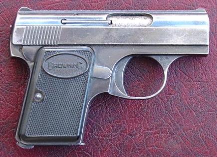 FN Baby Browning Technical Specifications and Dimensions