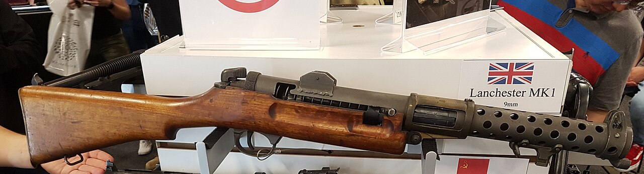 Lanchester submachine gun image