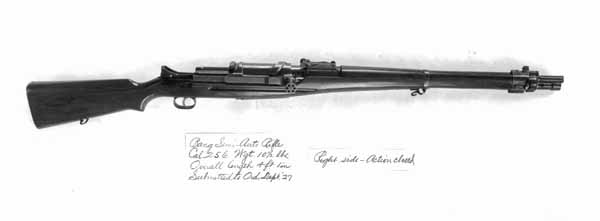 M1922 Bang rifle Technical Specifications and Dimensions