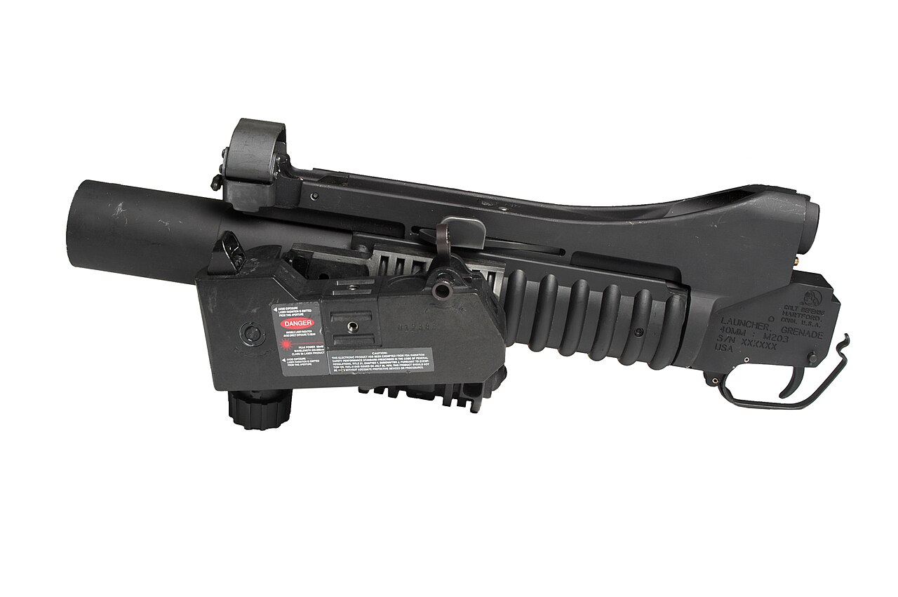 M203 grenade launcher Technical Specifications and Dimensions