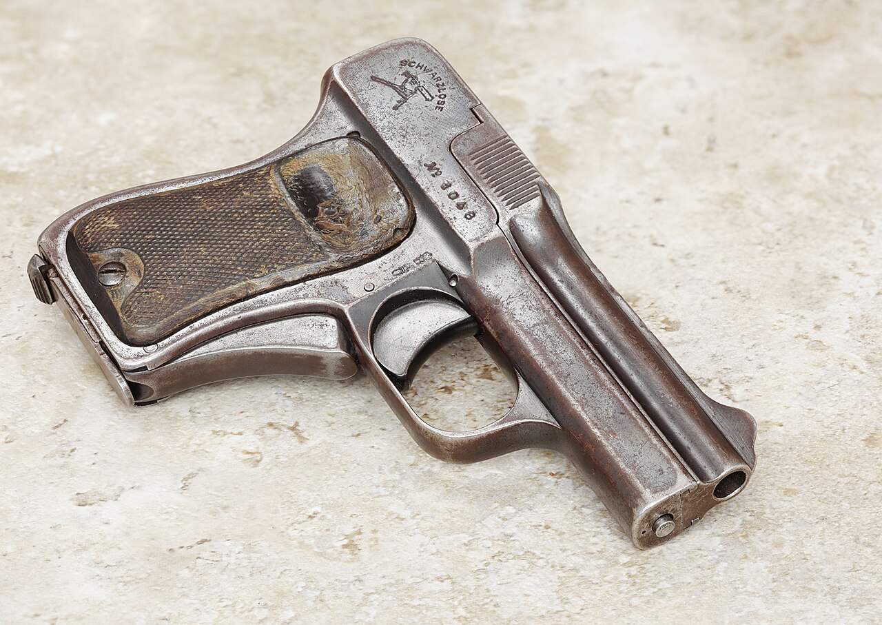 Schwarzlose Model 1908 Technical Specifications and Dimensions