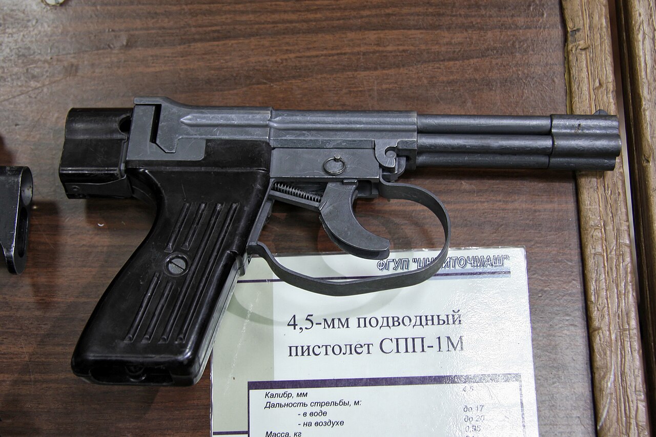 SPP-1 underwater pistol Technical Specifications and Dimensions